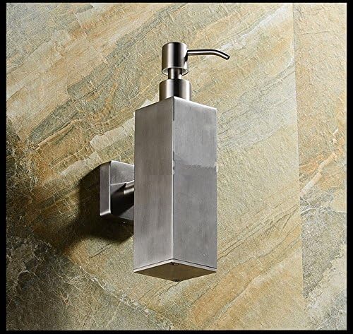 Stainless Steel Soap Dispenser Kitchen Bathroom Hand Pump Liquid Soap Lotion Detergent Bottle (Brushed)