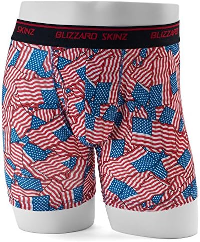 Blizzard Skinz Men's Performance Boxer Briefs American Flag Medium