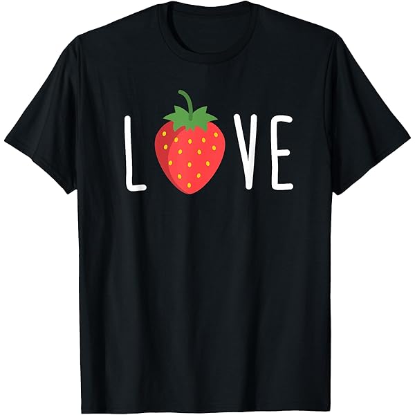 Amazon.com: Strawberry Pocket Shirt Strawberry Art T-Shirt Trendy