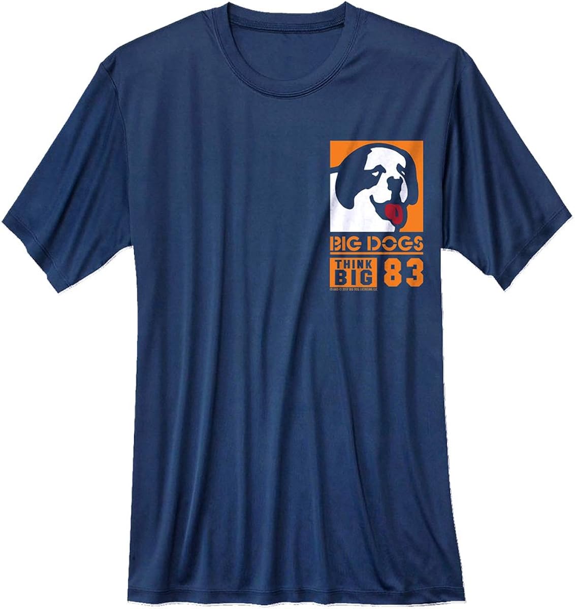 Big Dogs Logo Stamp Cool Dri Tee M Navy at Amazon Men’s Clothing store