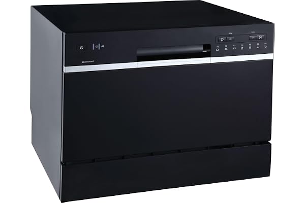 EdgeStar DWP63 21-5/8 Inch Wide 6 Place Setting Countertop Dishwasher - Black