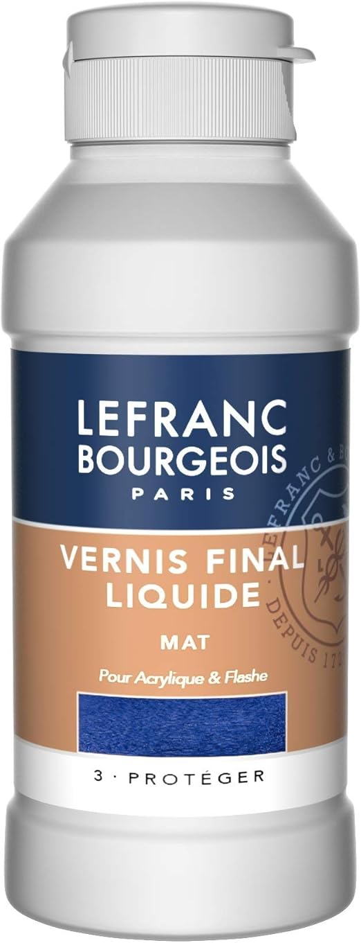 Amazon Com Lefranc Bourgeois Matte Final Varnish For Acrylic Paint Transparent Gilbungsbestandigen Protect Your Photographs 250 Ml Bottle