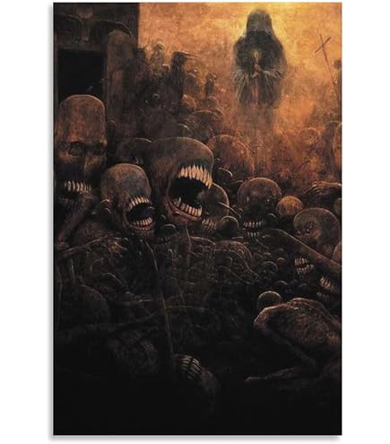 Amazon.com: Zdzislaw Beksinski 1984 Oil Painting Canvas Prints