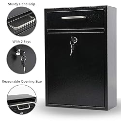 KYODOLED Steel Key Lock Mail Boxes Outdoor, Locking
