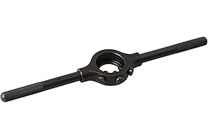 CNBTR Metal 3.7cm Dia 1.0" Round Die Stock Holder Thread Tap Wrench Handle 20.5cm Length Bar Tools Woodworking DIY