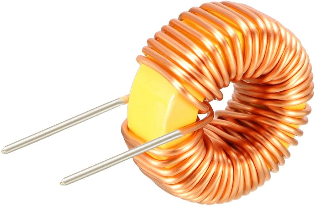 sourcing map 10Pcs Vertical Toroid Magnetic Inductor Monolayer Wire Wind Wound 100uH 6A Inductance Coil, 10Pcs 100uH 6A - Image 4