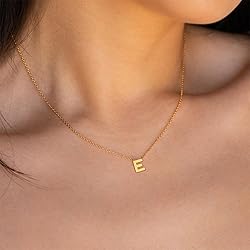 Poxtex Layered Initial Choker Necklaces for