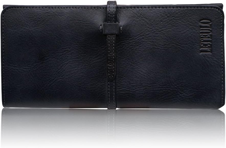 Wallets for Women Genuine Leather Card Organizer Dip Dye Coin Purse Ladies Ultrathin Wallets