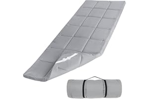Cot Mattress Pad, Foam Quilted Sleeping Pad for Camping, Soft & Thick Camping Sleeping Pad Only, Cot Mattress Pad 75"x30" for