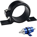 Dewhel fuel pump mount mounting bracket clamp cradle For BOSCH 044 Black