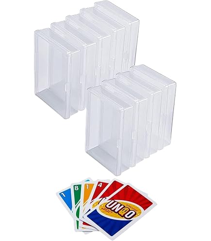 Lot De 16 Boîtes De Rangement Transparentes Pour Cartes à Jouer - 10,5x7,5x2,5 Cm - Idéal Perles, Bijoux, Petits Objets - 11