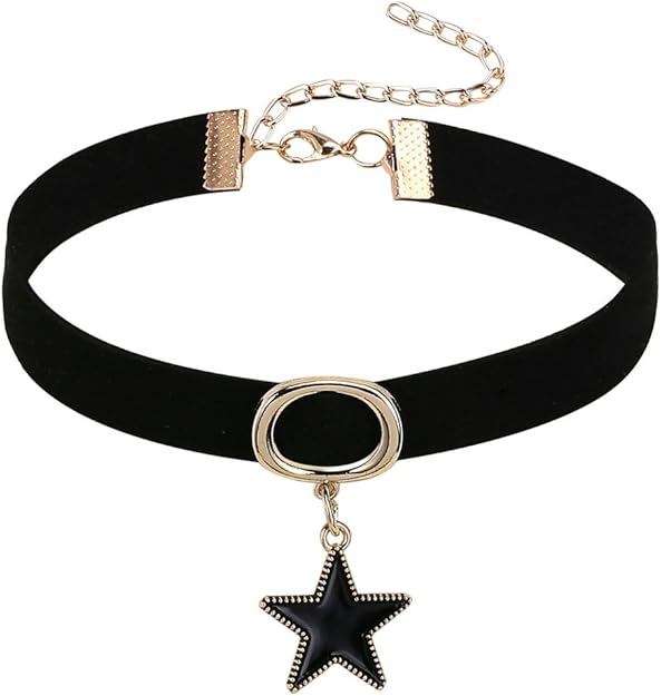 Vintage Leder Choker Halskette - Gothic Halsband Verstellbar 47cm