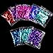 HESTYA 30 Colors Loose Sequins Cup Sequin Crafts Iridescent Spangles for DIY Making, 6 mm, 150 Gram