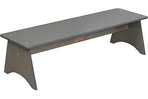 ECR4Kids Kiddo Bench, Kids Furniture, Grey Wash