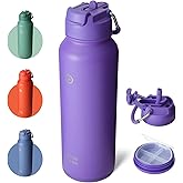 BOTTLE BOTTLE 40 oz sports water bottle stainless steel insulated water bottle with straw and pills holder
