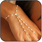 Hand Chain Bracelet for Women Dainty Gold Bracelets Ring Bracelet Hand Chain Hand Jewelry Gifts for Women Trendy