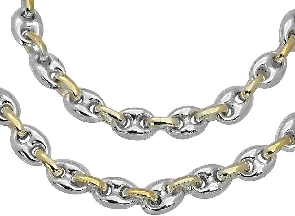 TJC 925 Sterling Silver Chain Necklace for Womens Solid Plain Jewellery in Glossy Finish Amazon