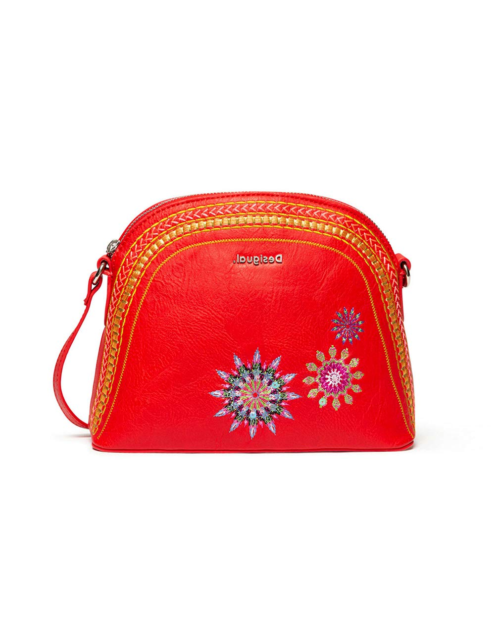 Desigual Ada Deia Shoulder Bag 23 cm, Red (RED), 9.5x18.5x23.5 cm (B x H x T)