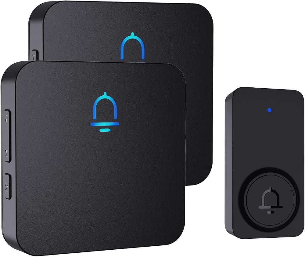 SECRUI Wireless Doorbell 1000 Feet Battery Operated 32 Chimes IP55 Waterproof