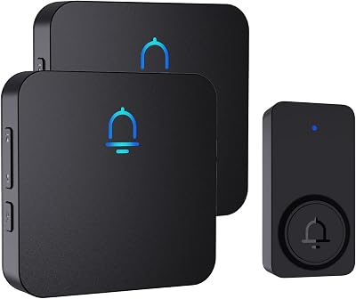 SECRUI Wireless Doorbell 1000 Feet Battery Operated 32 Chimes IP55 Waterproof