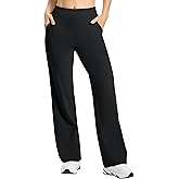 Tapata Petite Womens Wide Leg Yoga Pants 26/28 High Waist Stretch Loose Lounge Sweatpants Dress Work Casual with Pockets