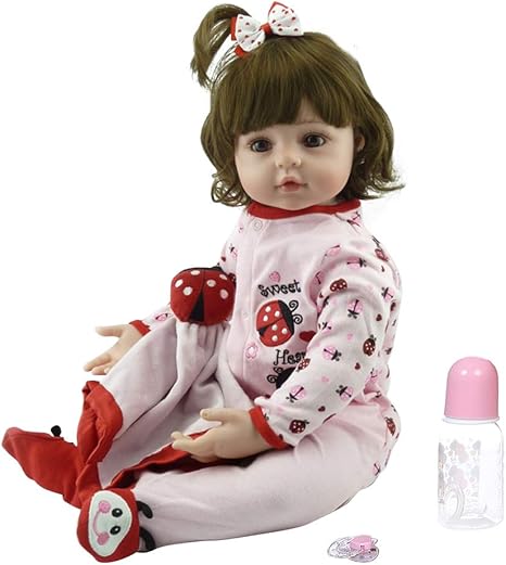 Amazon Co Jp Simplelifeソフビシリコーン19インチ生まれ変わった赤ちゃん人形新生児人形女の子のおもちゃ女の子プリンセス服 おもちゃ