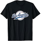 Los Angeles LA Tee Vintage Baseball Throwback Retro Design T-Shirt