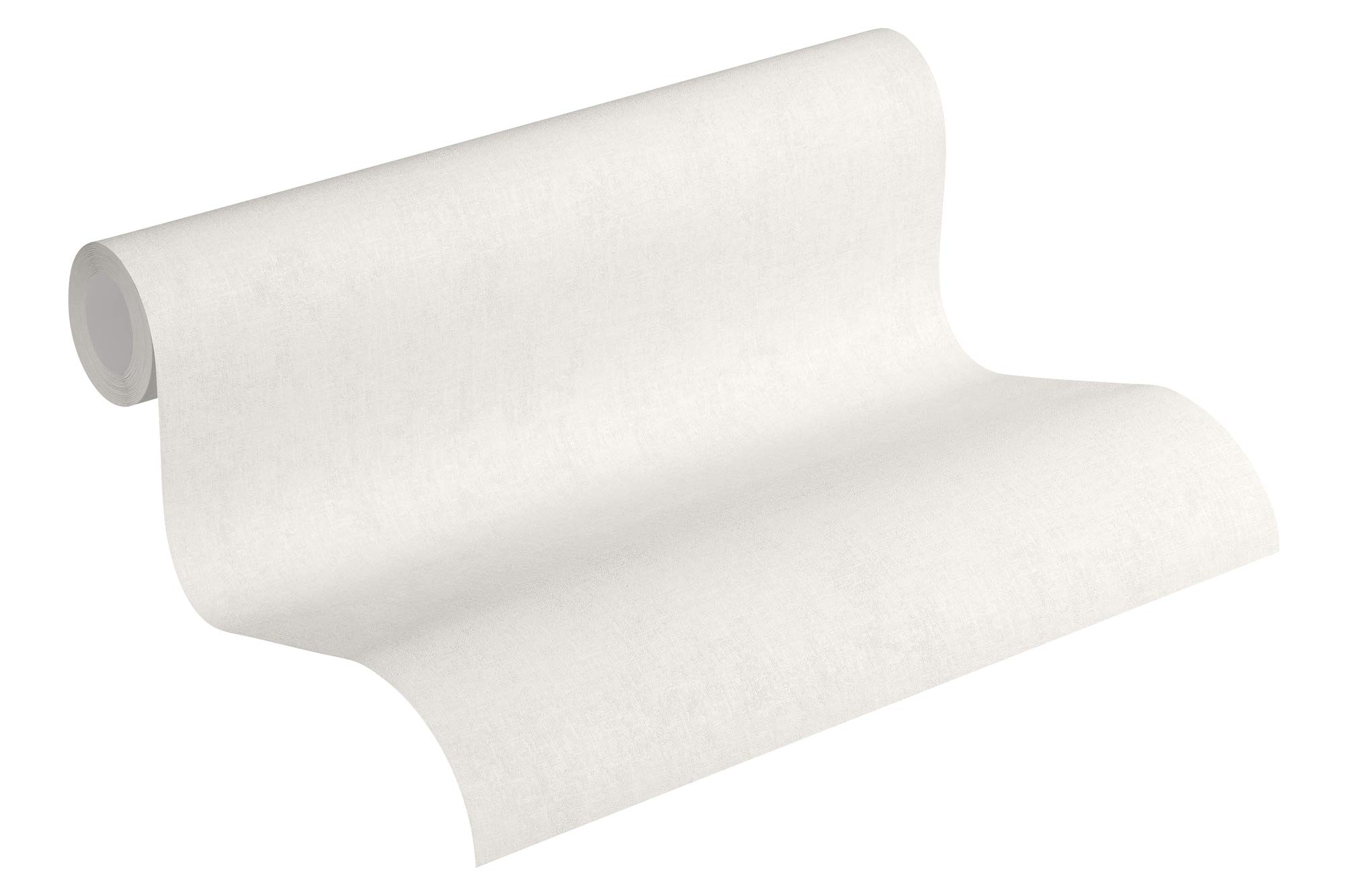 Livingwalls Plain Wallpaper Cosy & Relax New Walls A.S. Création Non-Woven Wallpaper 10.05 m x 0.53 m Creme Made in Germany 373952 37395-2