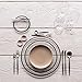 Stainless Steel Flatware Set, Morgiana 4-Piece Flatware Cutlery Set Including Fork Spoons Knife Tableware for Home,Hotel,Restaurant (Black+Silver 1)