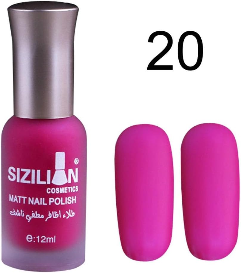 SMILEQ 12ml Matte Dull Nail Polish Fast Dry Long Lasting Nail DIY Art Matte Nail Polish Gel