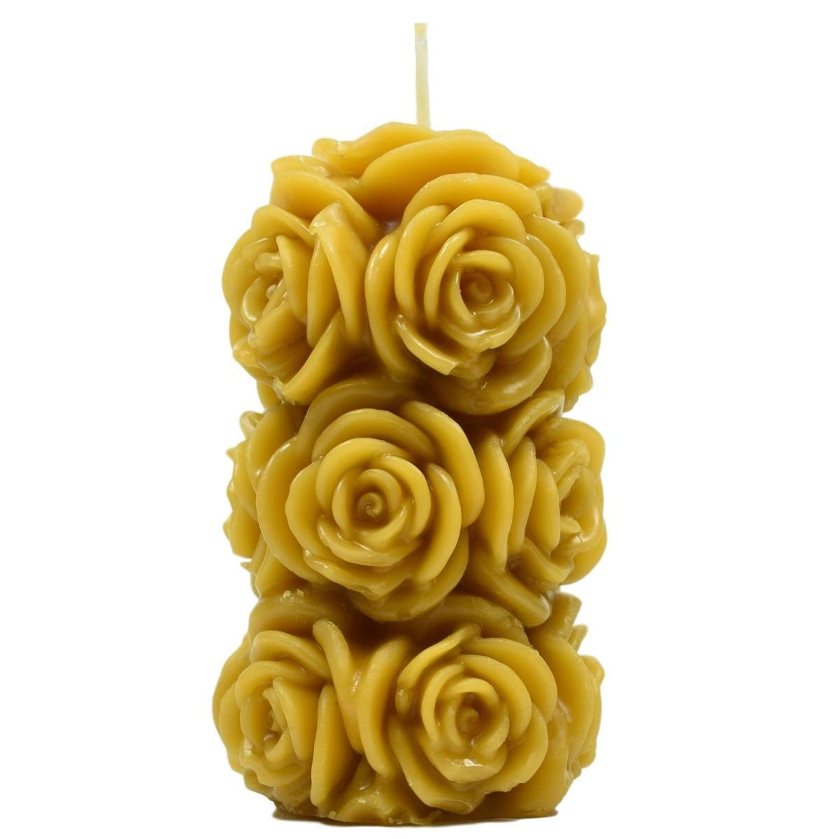 Real Beeswax Fading Rose Candle Beeswax Candles, Handmade