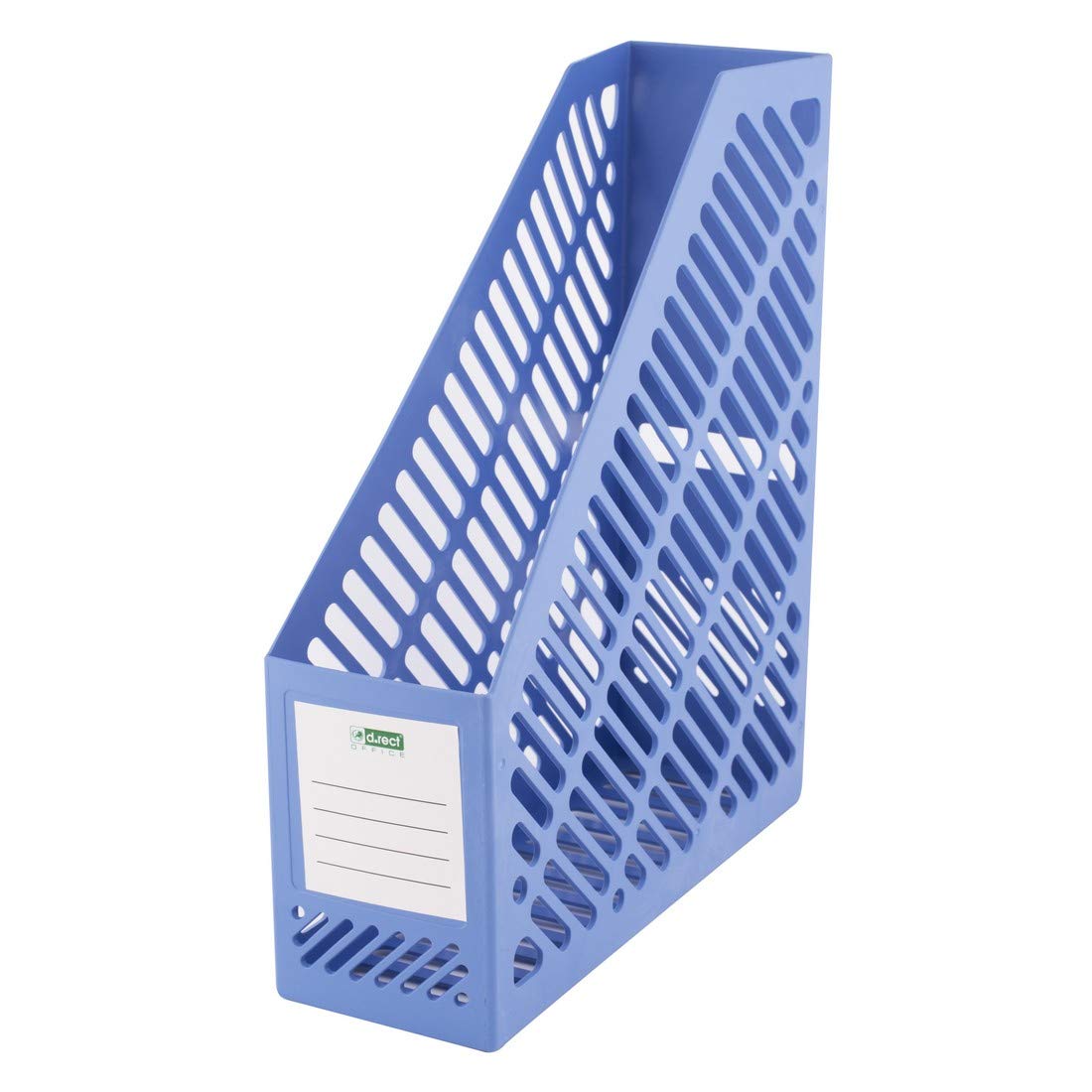 D.RECT Magazine Rack in Classic Design for Organised Storage of Documents, Booklets and Folders up to A4 - C4 Width 90 mm Blue,110581