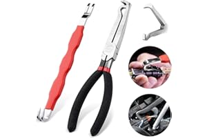 Electrical Disconnect Pliers Set, Automotive Straight Electrical Connector Pliers 37960 + Connector Separator 13120 for Cars,