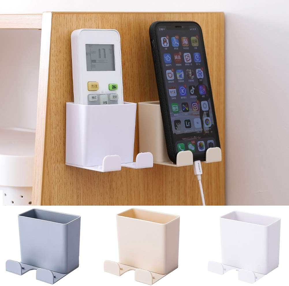 Konren Remote Control Storage Box,Wall Mount Remote Control Holder Smart Phone Station Storage Organizer Box for Mobile Phone, Remote Control ect