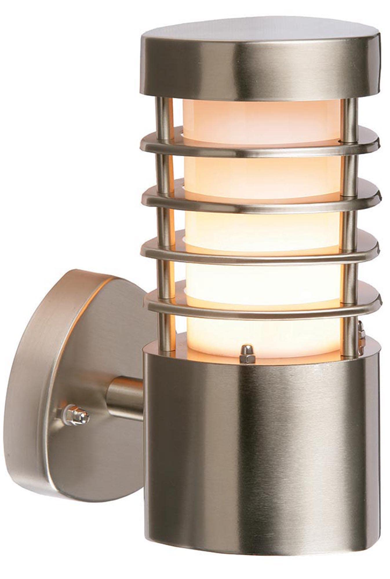 Saxby Bliss 9.2W Brushed Stainless Steel Outdoor Garden IP44 LED Wall Light