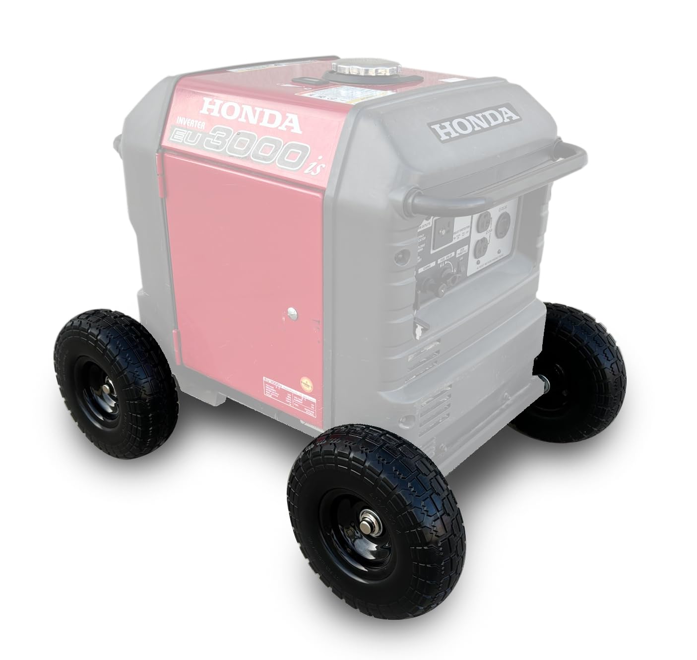 Autoworks All Terrain Wheel Kit - Fits Honda EU3000is Generator, Solid Tires