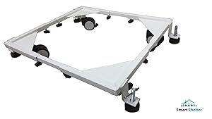 Smart Shelter Heavy Duty Adjustable Front & Top Loading Washing Machine/Refrigerator / Fridge/Dishwasher Trolley/Stand