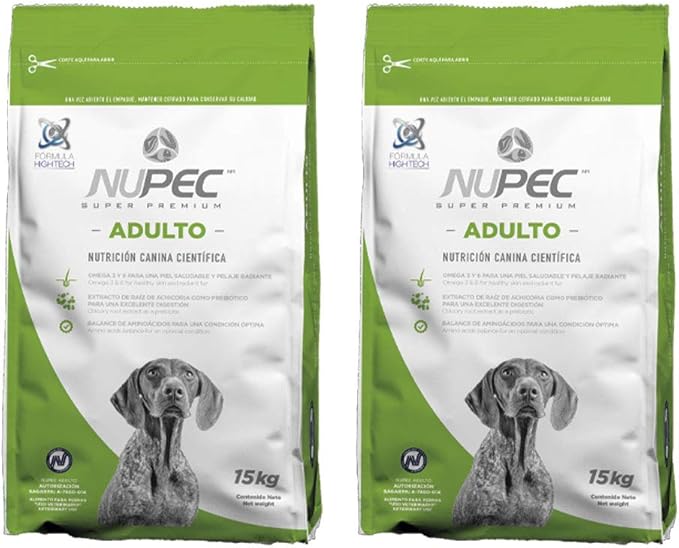 Nupec Croquetas para Perros Adulto, Sabor a Carne, 30 kg (Two Pack 15