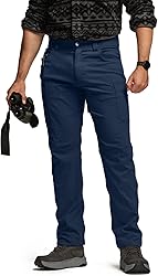 CQR Men's Active Flex Tactical Pants, Water