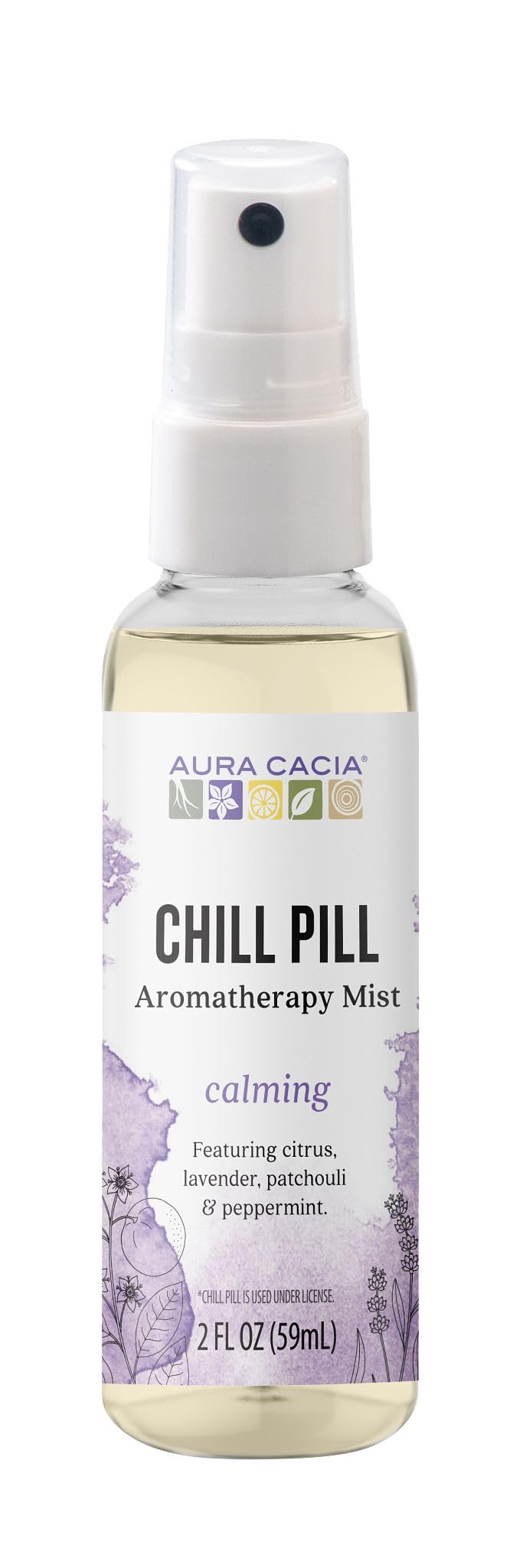 Aura Cacia Essential Solutions Mist, Chill Pill, 2 Fluid Ounce