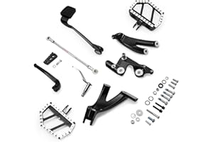 TOPRAMETAL For Harley Softail Rider extended Standard Forward Control Kit w/footboards floorboards 2018-up (Forward Control+Mini floorboard(EC))
