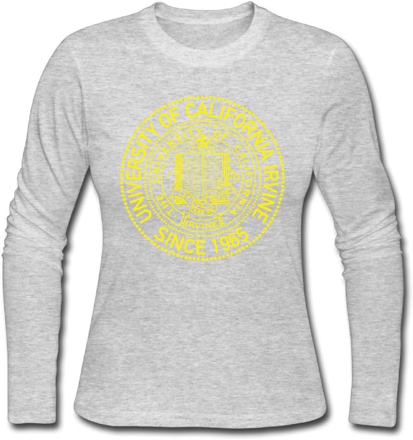 QTHOO Women's O Neck University of California Irvine Since 1965 Long Sleeve T-Shirt