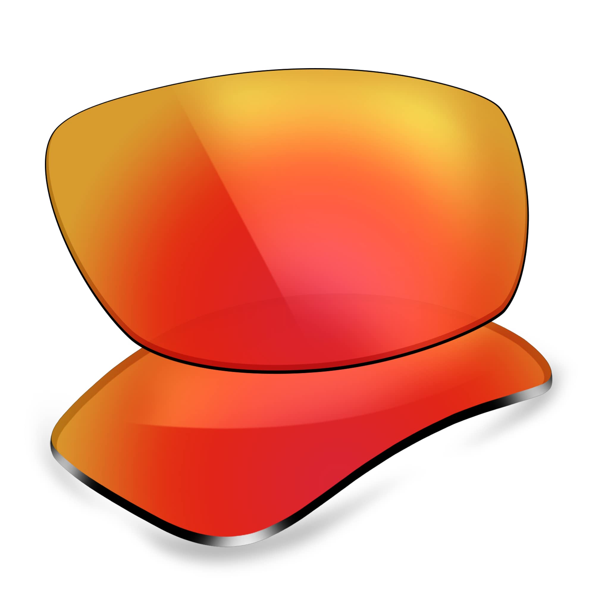 ThunderClap POLARIZED Replacement Lenses for Electric Charge Sunglasses - Aurora Red