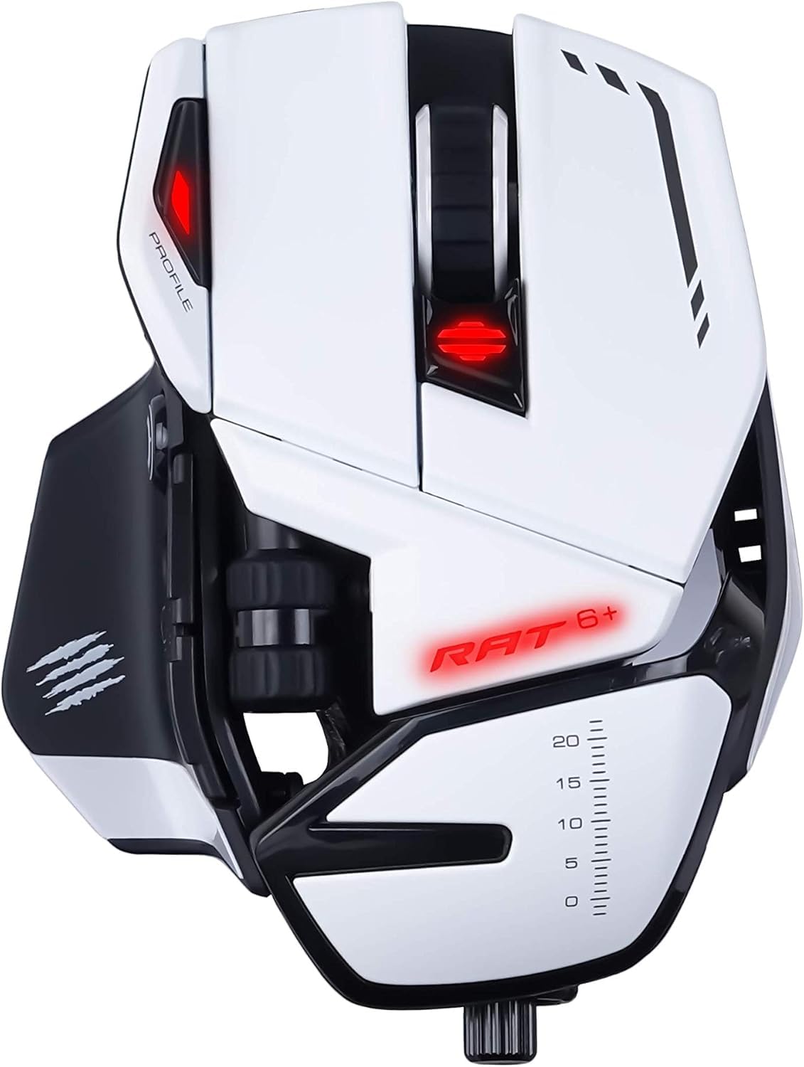 SOURIS GAMING RAT 6+ BLANCHE