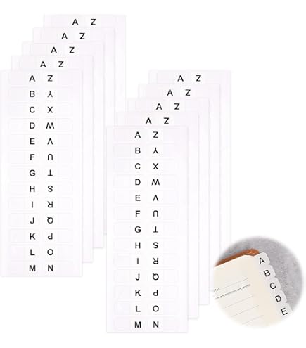 Amazon.com : Redi-Tag Alphabetical Tabs, A - Z Pre-Printed Divider