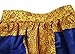 Lovezesent Women's African Printed Pleated Maxi Dress High Waist A Line Skirt Yellow Large