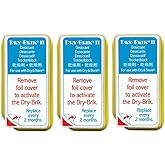 Dry-Brik® II Trockenmittelblöcke, 3 Blöcke (1 Packung mit 3 Blöcken), Ersatz-Feuchtigkeitsabsorbierender Block für den Global