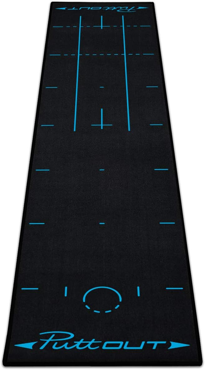 PuttOut Pro Golf Putting Mat - Perfect Your Putting (7.87-feet x 1.64-feet)