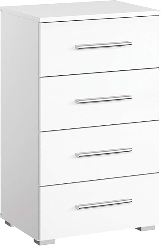 Rauch Mobel Imposa Schlafzimmer Kommode Kommode In Hochglanz Weiss Mit 4 Schubladen Bxhxt 47 X 81 X 42 Cm Amazon De Kuche Haushalt