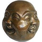 Brass Four faces Buddha Statue(Pleasure, Anger, Sorrow, Joy) Fengshui Decoration